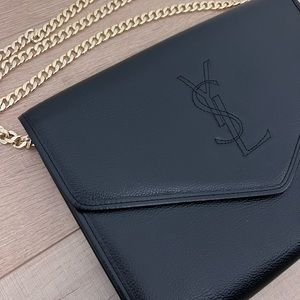 YSL clutch with generic chain
